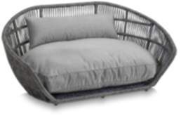 Design Hundekorb Prado Smooth Black Silk