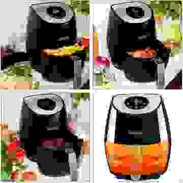 Deuba Airfryer 9-in-1 mit Touch-Display 3,6 Liter - Schwarz