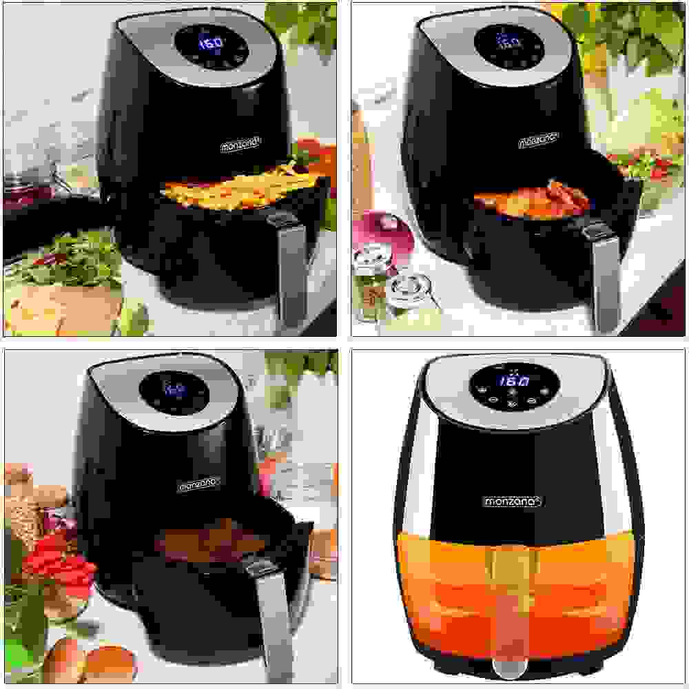 Deuba Airfryer 9-in-1 mit Touch-Display 3,6 Liter - Schwarz