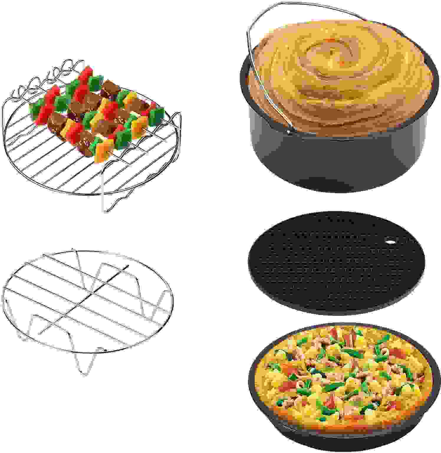 Deuba Airfryer Zubehör - Komplettset - 9 Teile