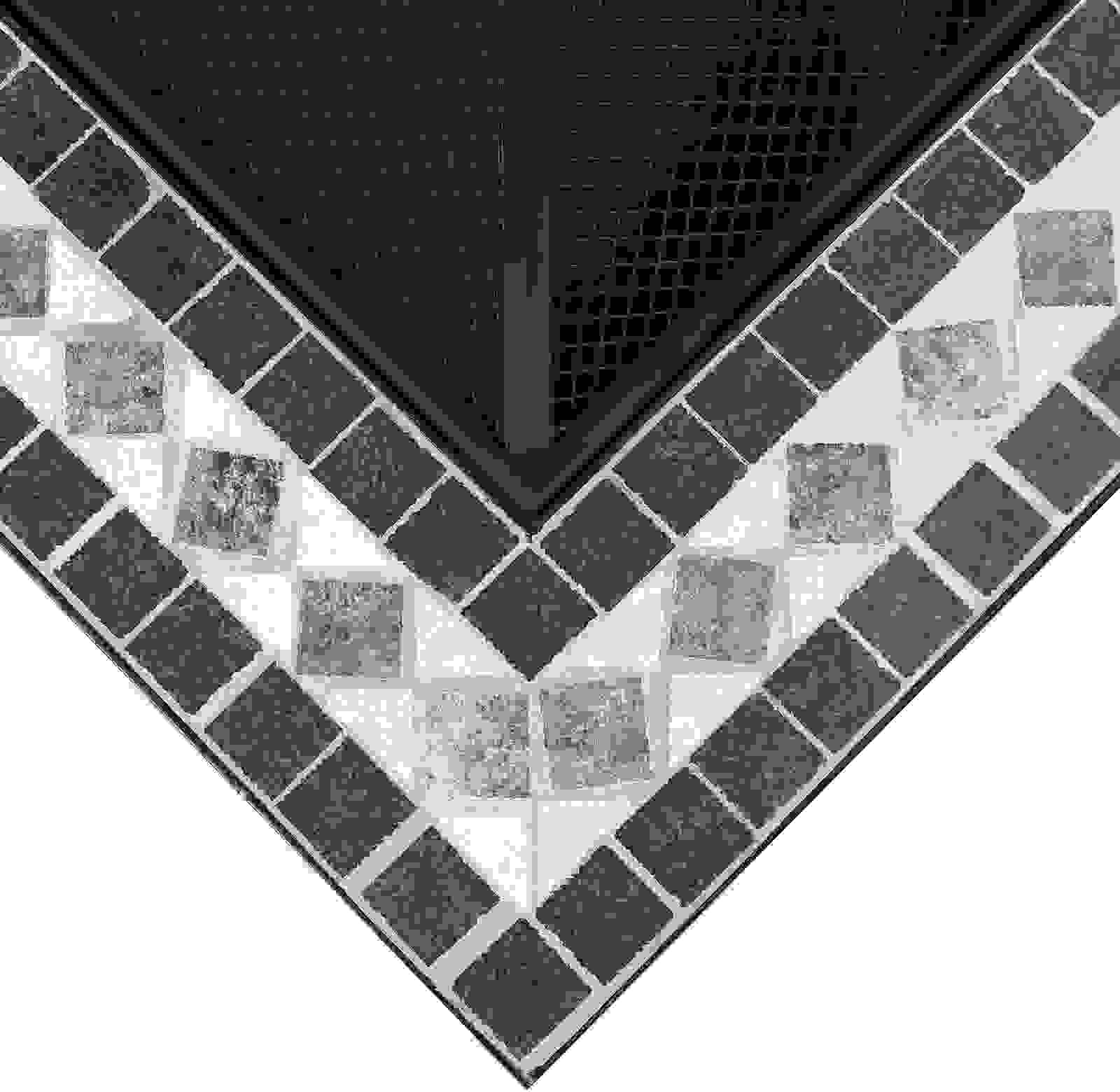 Deuba Mosaik Feuerschale Quadratisch 76x76cm