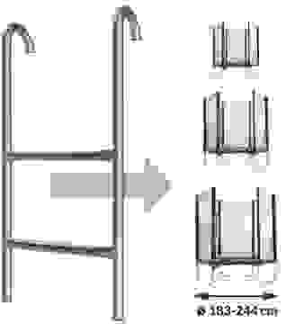 Deuba Trampolin-Leiter 76cm