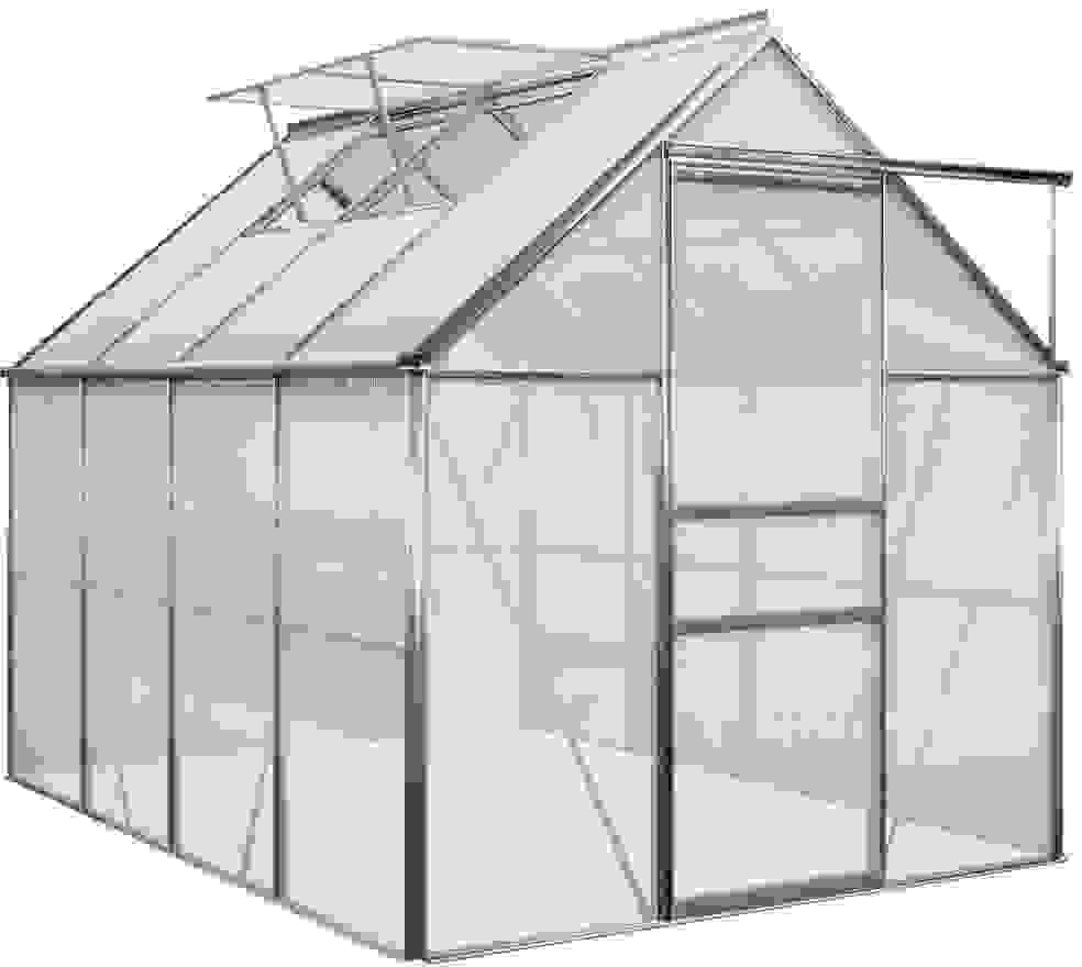 Deubois Aluminium Gewächshaus / Wintergarten 7,6m³, mit 2 Oberlichtern