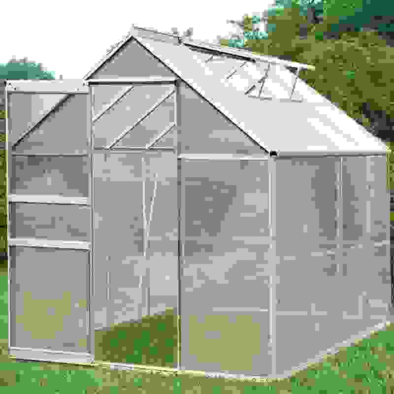 Deubois Aluminium Gewächshaus / Wintergarten 7,6m³, mit 2 Oberlichtern