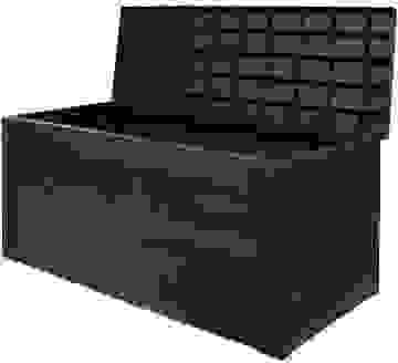Deubois Aufbewahrungsbox anthrazit 120 x 46 x 57cm - Außenbereich - Geeignet für Terrasse, Balkon und Garten