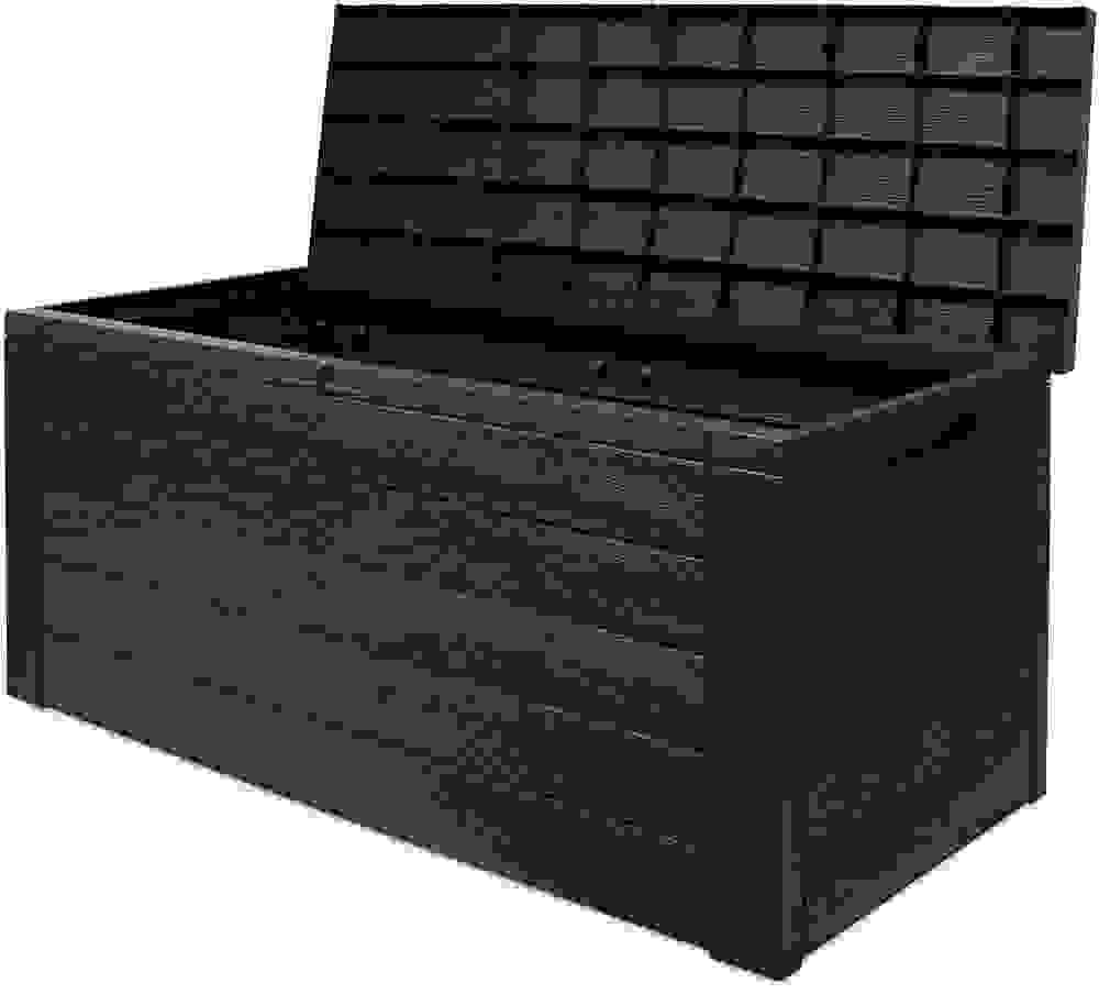 Deubois Aufbewahrungsbox anthrazit 120 x 46 x 57cm - Außenbereich - Geeignet für Terrasse, Balkon und Garten