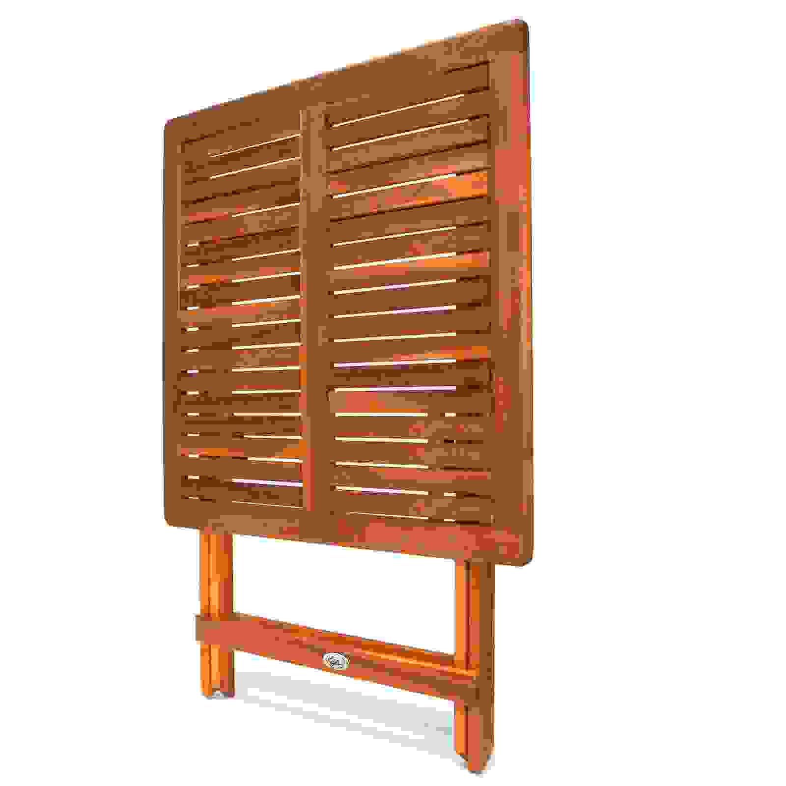 Deubois Beistelltisch Akazienholz 70x70x73cm klappbar