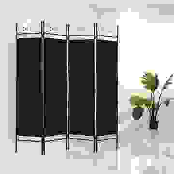 Deubois Faltwand - schwarz - 180 x163cm - Polyester