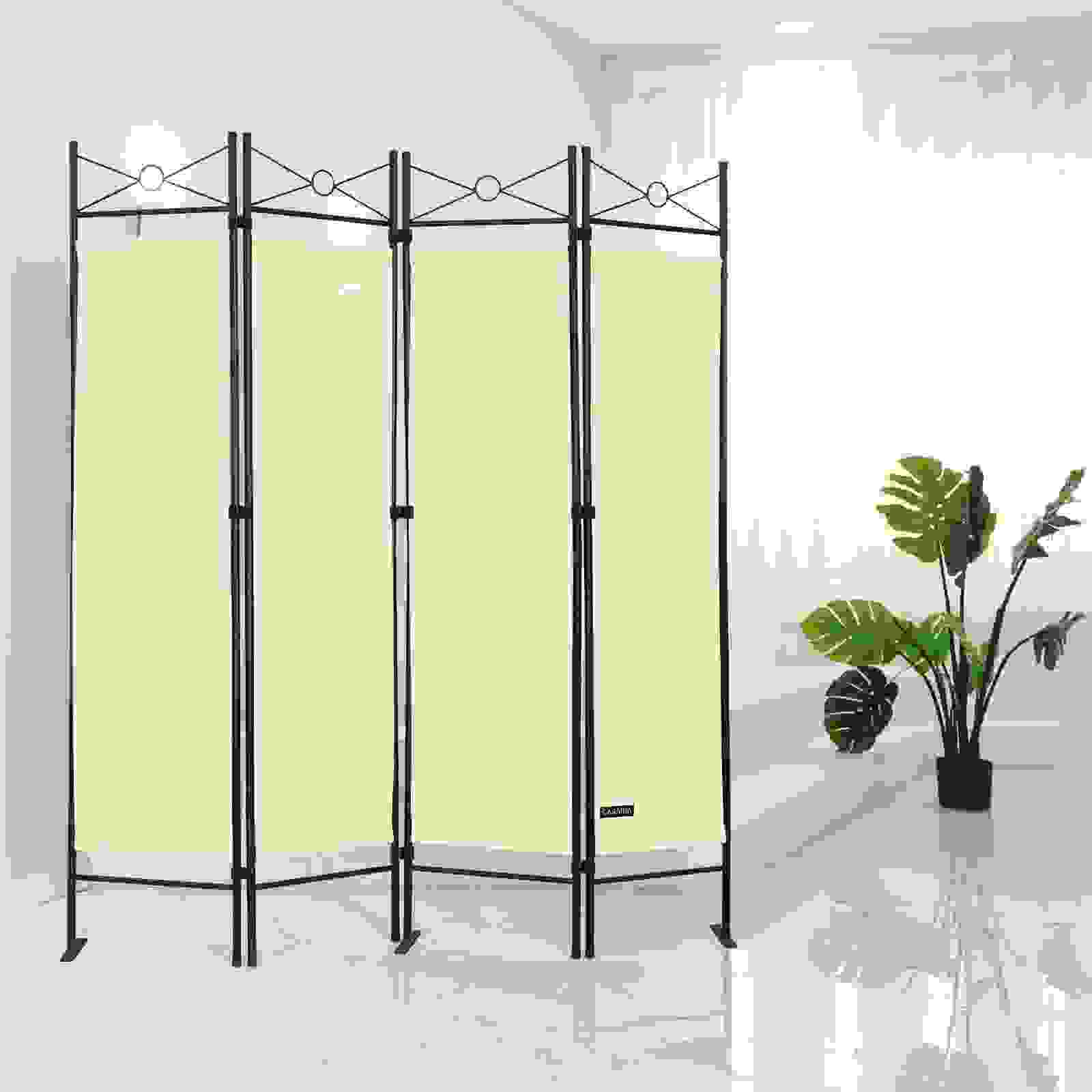Deubois Faltwand - weiß - 180 x163cm - Polyester
