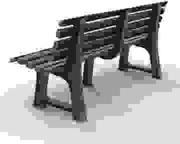 Deubois Gartenbank Orchidea anthrazit 145x49x74 cm