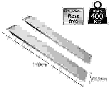 Deubois Stahl Auffahrrampen 2er Set - Max. 200 kg pro Schiene