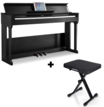 Donner DDP-90 Home Digitalpiano mit 88 Tasten - Piano + X-Förmig Klavierhocker