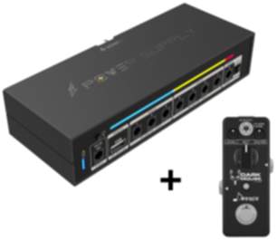 Donner Distortion Pedal True Bypass Dark Mouse Distortion Gitarre Effektpedal - Distortion Pedal  mit DP-X Effektnetzteil