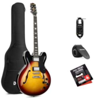 Donner DJP-1000 Jazz-E-Gitarre - DJP-1000B