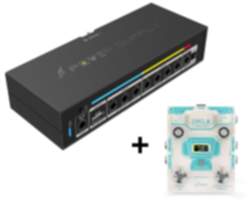 Donner DP-X Tragbares Effektnetzteil - Circle Looper Record Effektpeda mit Effektnetzteil