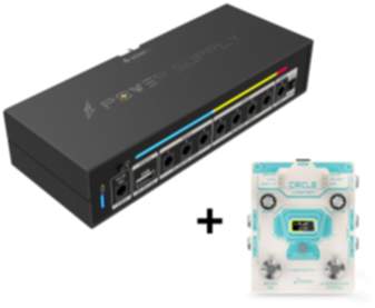 Donner DP-X Tragbares Effektnetzteil - Circle Looper Record Effektpeda mit Effektnetzteil