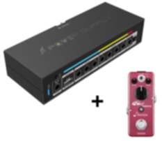 Donner DP-X Tragbares Effektnetzteil - Morpher Distortion Effektpeda mit Effektnetzteil