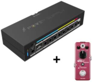 Donner DP-X Tragbares Effektnetzteil - Morpher Distortion Effektpeda mit Effektnetzteil