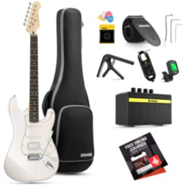Donner DST-152 E-Gitarre Einsteiger Set ST Type 39 Zoll - DST-152W