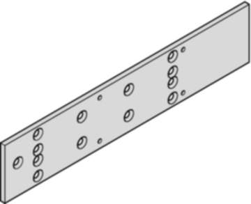 Dorma Montageplatte für TS 83 silberfarben