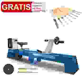 Drechselmaschine DM1100T Scheppach - mit 10-tlg. Set | Werkstücke bis
