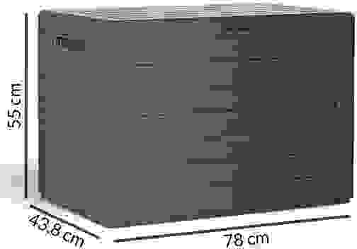 DUB Storage Box - Anthrazit - 190L- 78 x43,8 x 55 cm - für den Außenbereich