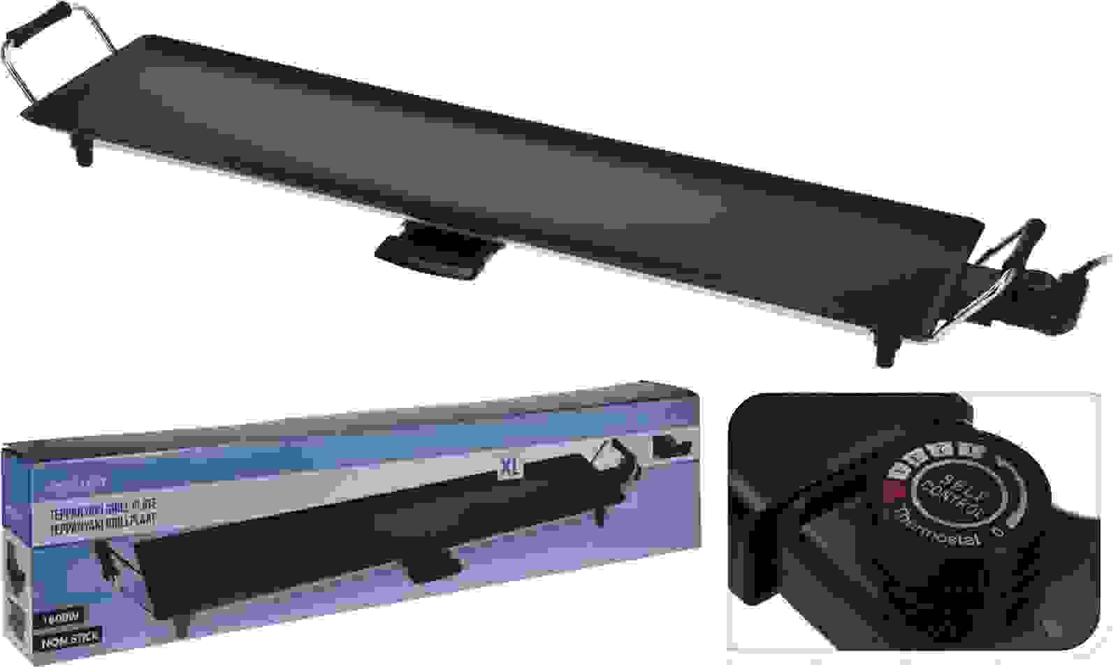 Excellent Gourmet-Set/Teppanyaki-Grillplatte - 1800W - 87x22cm
