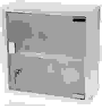 Excellent Houseware Moderner Medizinschrank - mit Schloss - aus Edelstahl