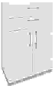 fm Aktenschrank Oldenburg, 4260672332052 weiß 1 Fachboden 80,0 x 44,2 x 113,3 cm