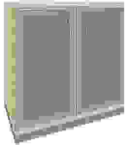 fm Aktenschrank Sidney, 4260267328798 akazie, Acrylglas satiniert 1 Fachboden 80,0 x 44,2 x 78,1 cm