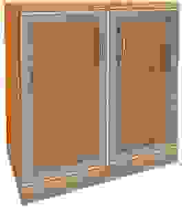 fm Aktenschrank Sidney, 4260267329115 buche, Acrylglas satiniert 1 Fachboden 80,0 x 44,2 x 78,1 cm