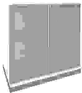 fm Aktenschrank Sidney, 4260672331727 weiß, Acrylglas satiniert 1 Fachboden 80,0 x 44,2 x 78,1 cm