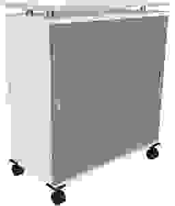 fm Oldenburg Bürowagen weiß 2 Ebenen 93,4 x 46,3 x 103,8 cm