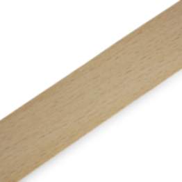 Furnierkante 0,6 mm, mit Schmelzkleber Buche gedämpft 35 mm