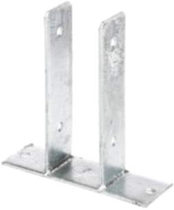 GAH-Alberts Stahl U-Pfostenträger 71x200mm feuerverzinkt zum Aufschrauben