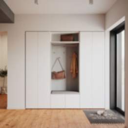 Garderobenschrank mit Sitzbank Parla