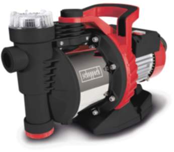 Gartenpumpe GP1300 Jet Scheppach | 1300W 5400l/h Fördermenge | 5bar |