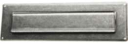 Gedotec Briefeinwurf Postklappe Briefschlitz 285x85 mm Eisen verzinkt schwarz passiviert