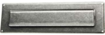 Gedotec Briefeinwurf Postklappe Briefschlitz 285x85 mm Eisen verzinkt schwarz passiviert