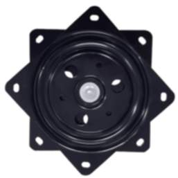 Gedotec Drehbeschlag aus Stahl 360° schwarz 150 x 150 mm 50 kg