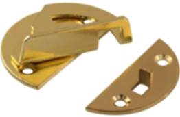 Gedotec Drehriegel BASIC aus Stahl für Zargentische vermessingt
