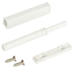Gedotec Druckschnäpper Push-to-Open mit Gummipuffer zum Einbohren oder Schrauben, Ø 10 mm