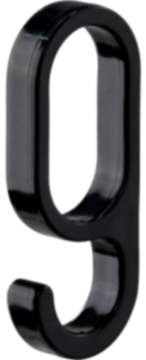 Gedotec Einhängehaken aus Kunststoff für Schrankrohre oval 30 x 15 mm