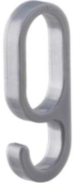 Gedotec Einhängehaken aus Kunststoff für Schrankrohre oval 30 x 15 mm