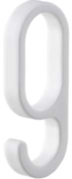 Gedotec Einhängehaken aus Kunststoff für Schrankrohre oval 30 x 15 mm