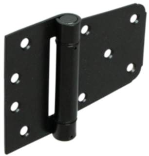 Gedotec Feder-Scharnier aus Stahl selbstschließend schwarz, 85 x 52 x 100 x 2,5 mm