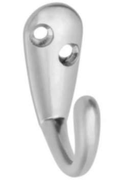 Gedotec Garderobenhaken ANDI aus Metall, 44 x 17,5 mm