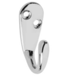 Gedotec Garderobenhaken ANDI aus Metall, 44 x 17,5 mm