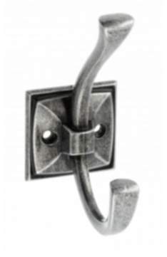 Gedotec Garderobenhaken KARO aus Metall, 108 x 46 mm