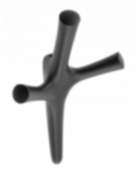 Gedotec Garderobenhaken WALENCIA aus Metall, 164 x 107 x 58 mm